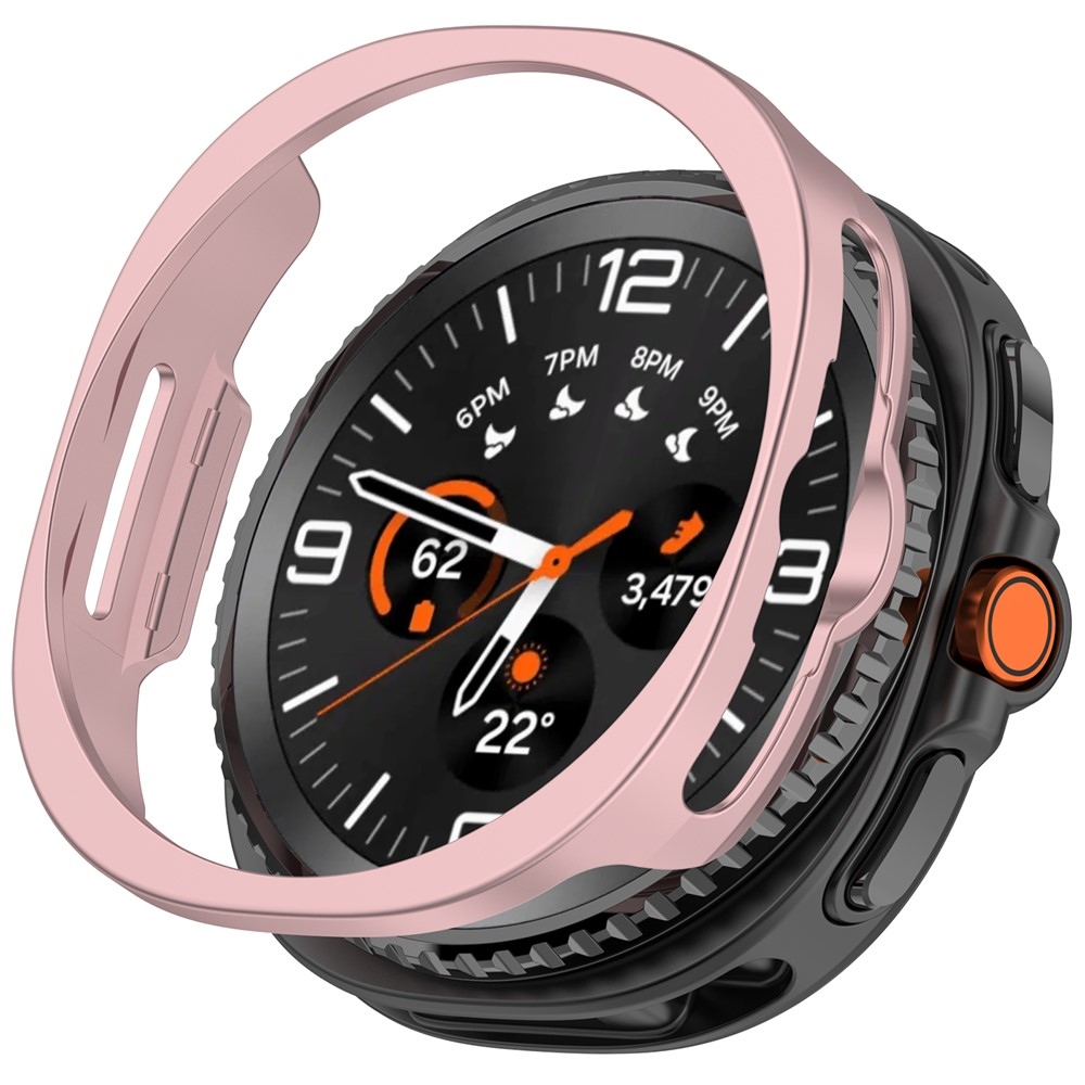 Half plastové nasadzovacie púzdro na Samsung Galaxy Watch8 Classic 46mm - ružové