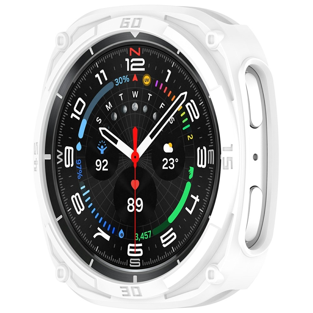 Half plastové nasadzovacie puzdro na Samsung Galaxy Watch9 40mm - biele