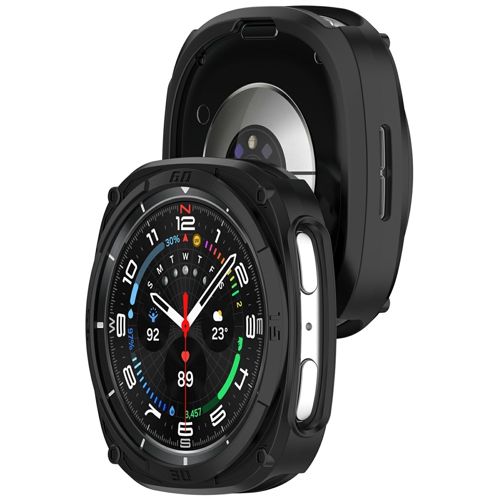 Half plastové nasadzovacie púzdro na Samsung Galaxy Watch9 40mm - čierne