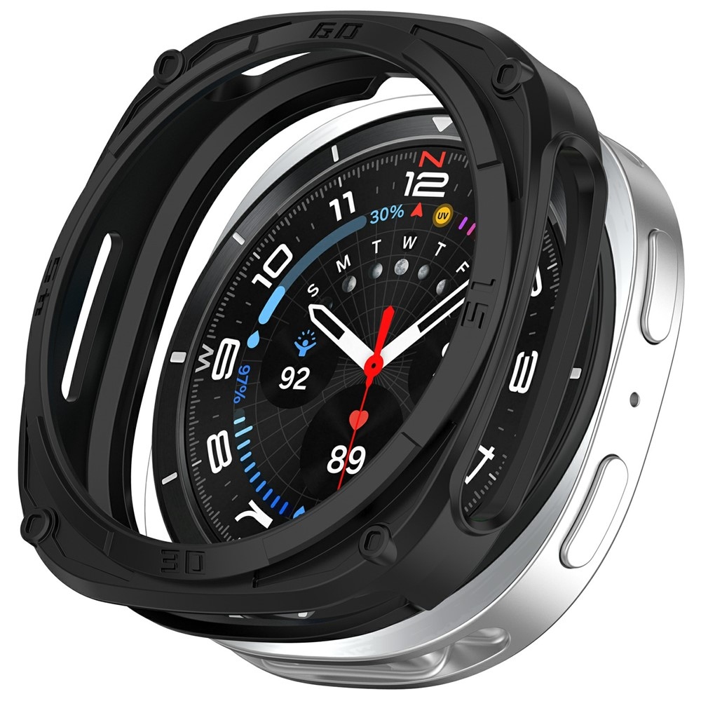 Half plastové nasadzovacie púzdro na Samsung Galaxy Watch9 40mm - čierne