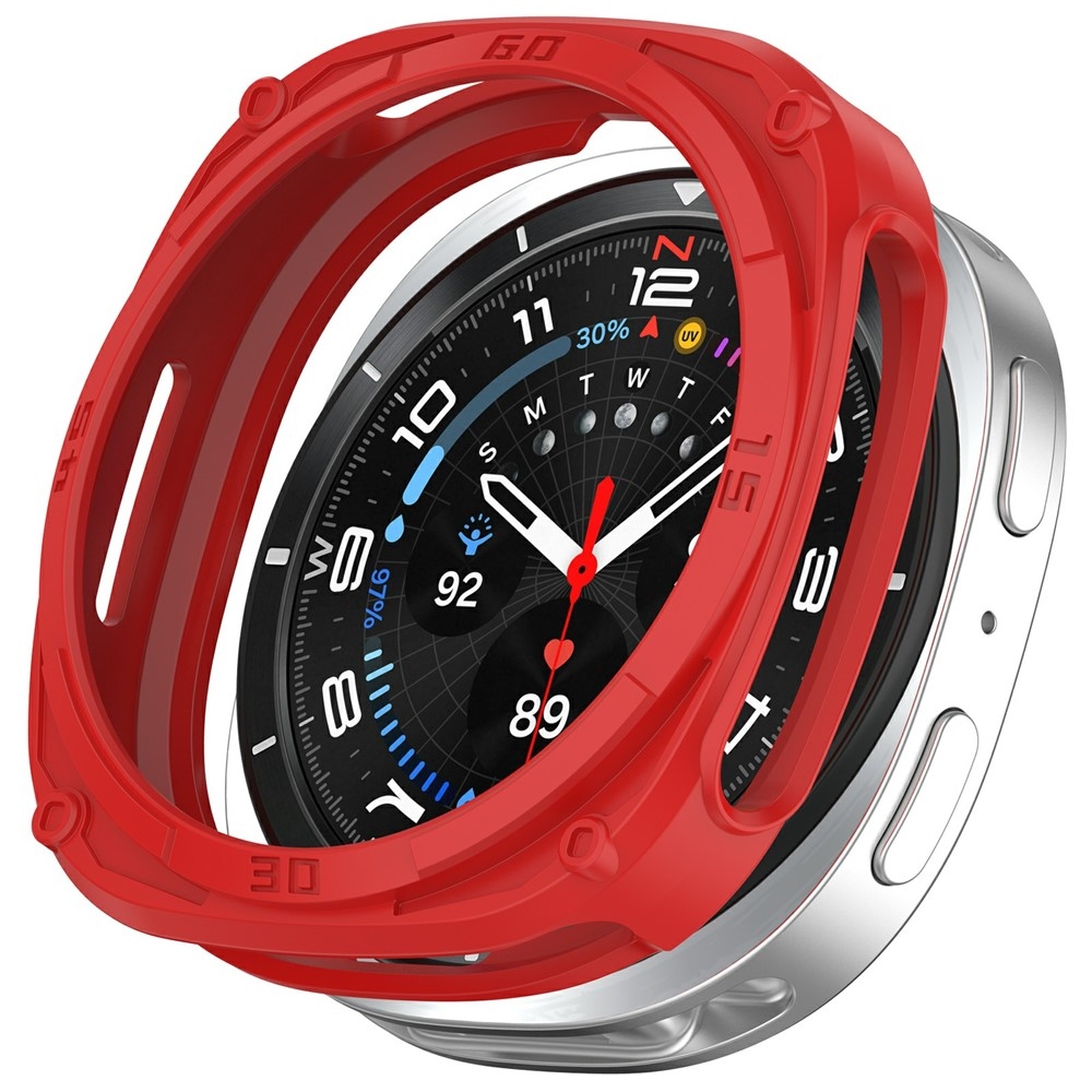 Half plastové nasadzovacie púzdro na Samsung Galaxy Watch9 40mm - červené