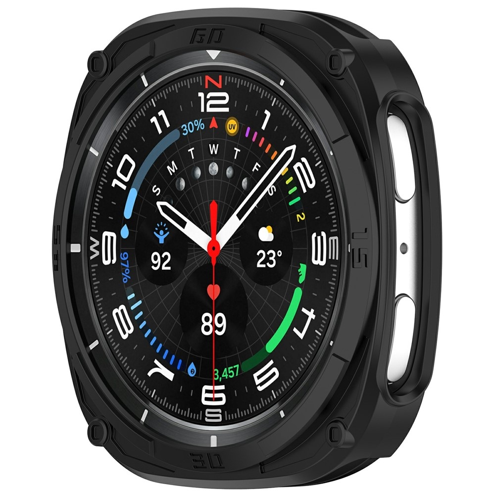 Half plastové nasadzovacie púzdro na Samsung Galaxy Watch9 44mm - čierne