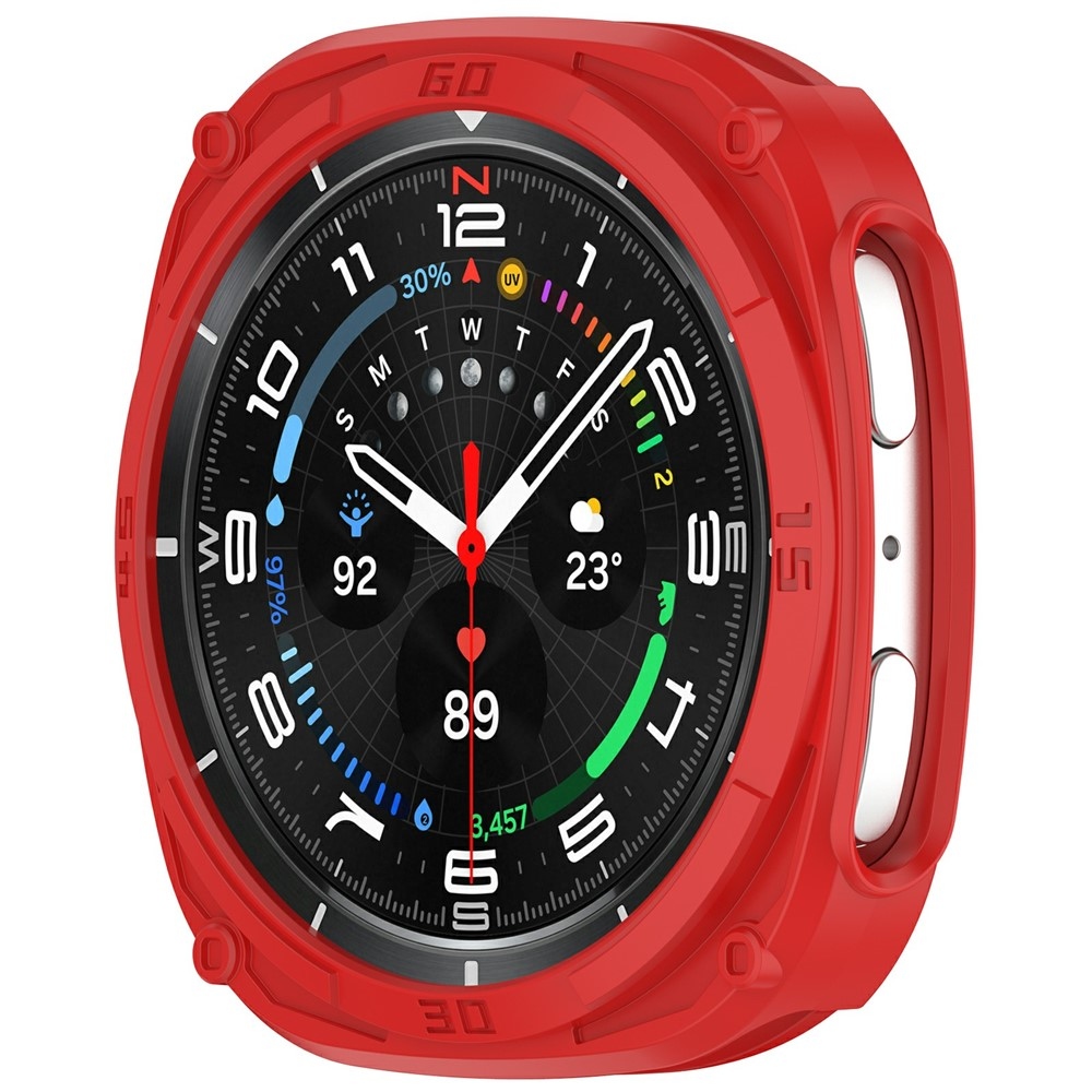 Half plastové nasadzovacie puzdro na Samsung Galaxy Watch9 44mm - červené