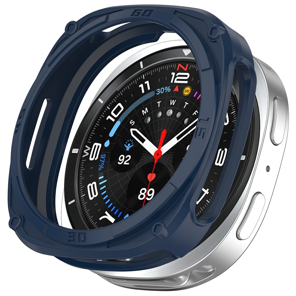 Half plastové nasadzovacie púzdro na Samsung Galaxy Watch9 44mm - modré