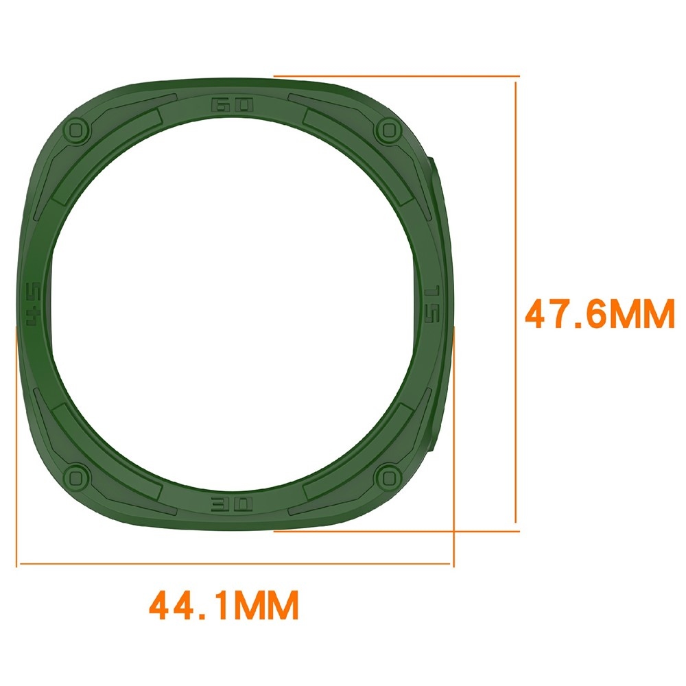 Half plastové nasadzovacie púzdro na Samsung Galaxy Watch9 44mm - zelené