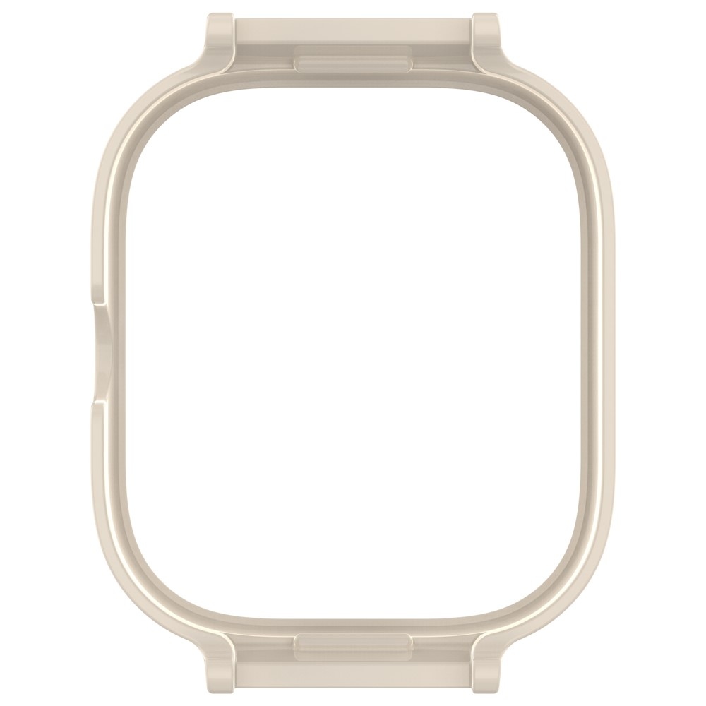 Half plastové nasadzovacie puzdro na Xiaomi Redmi Watch 5 - biele