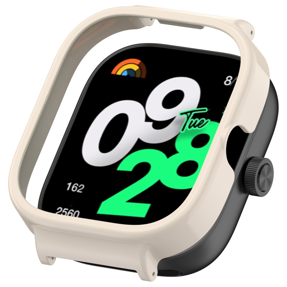 Half plastové nasadzovacie puzdro na Xiaomi Redmi Watch 5 - biele