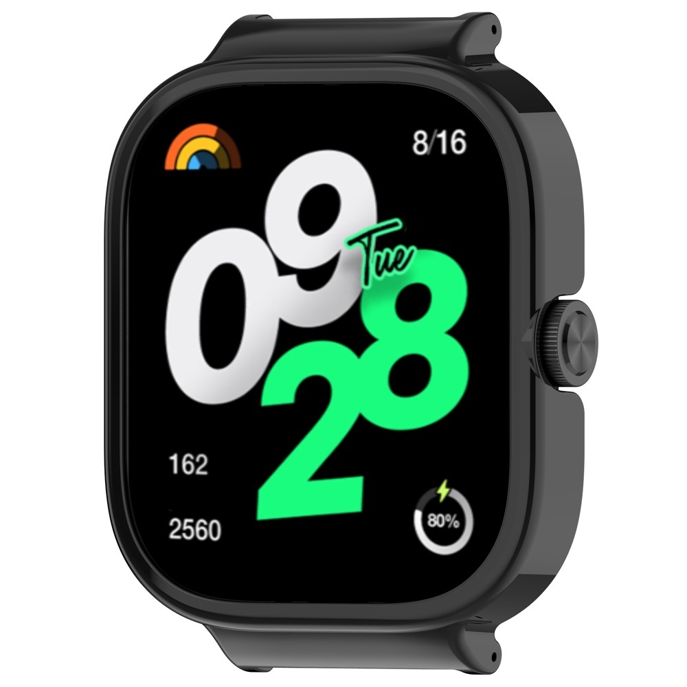 Half plastové nasadzovacie puzdro na Xiaomi Redmi Watch 5 - čierne