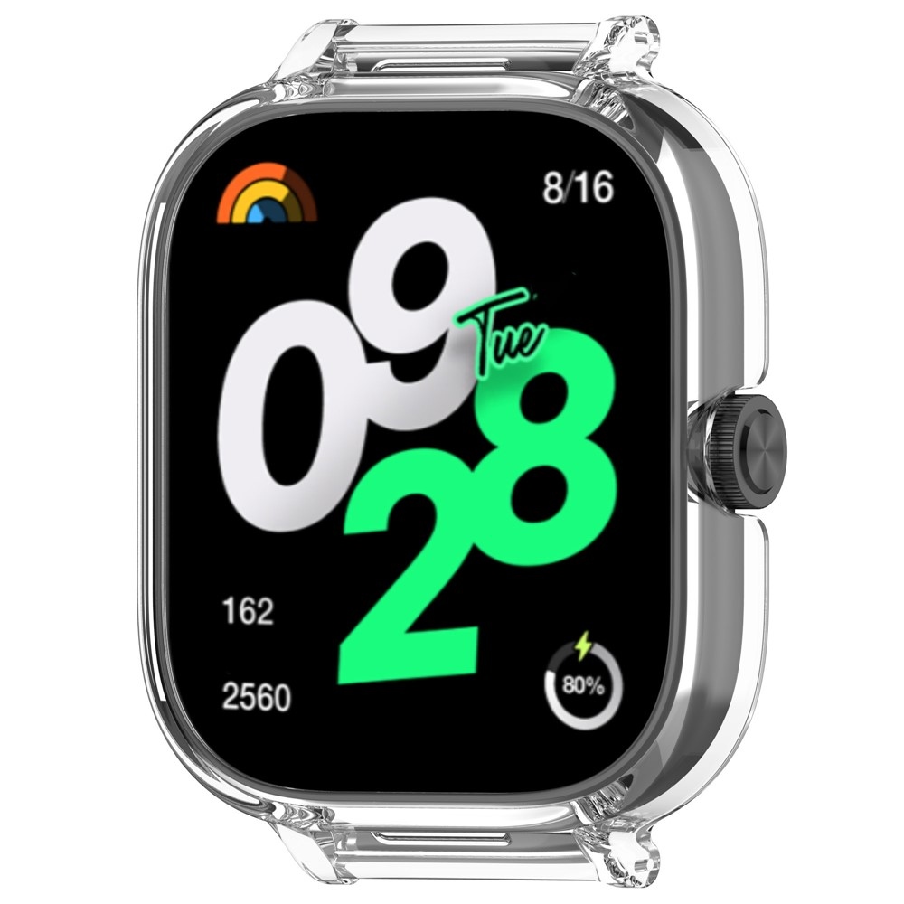 Half plastové nasadzovacie puzdro na Xiaomi Redmi Watch 5 - priehľadné