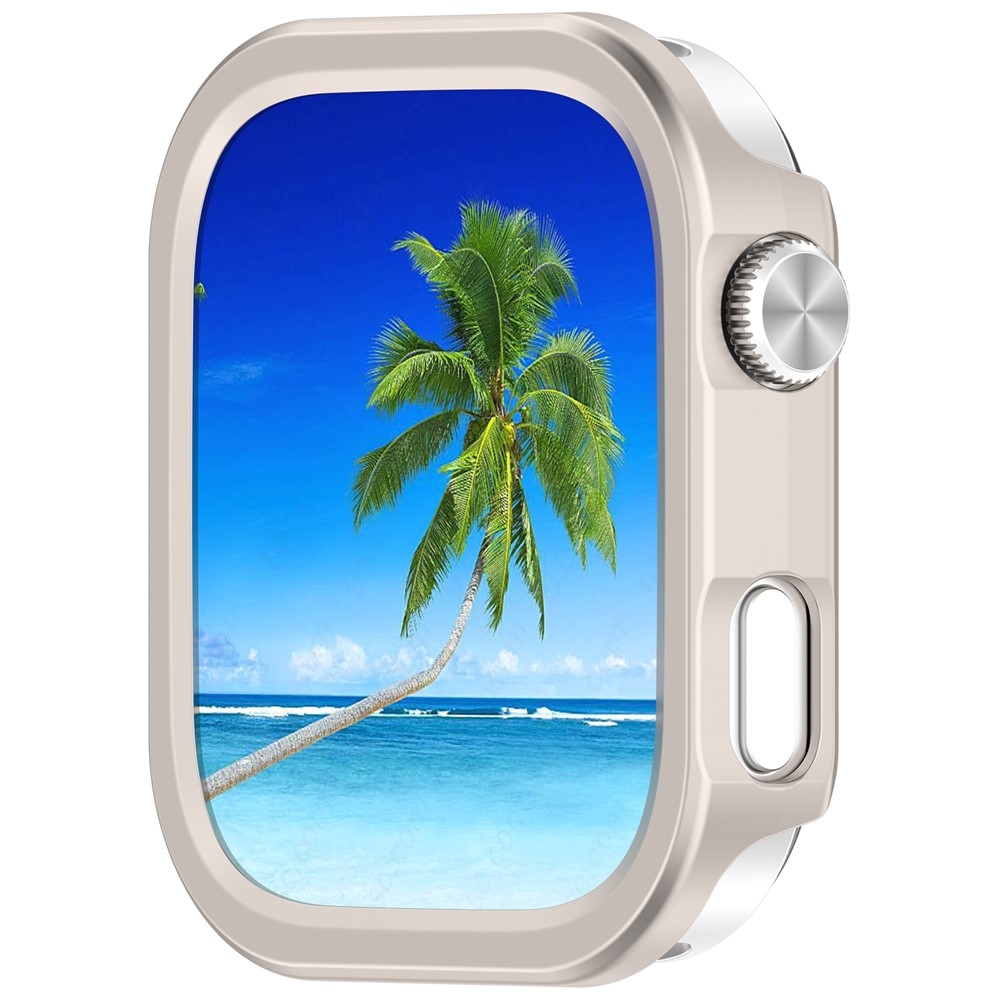 Half plastové nasadzovacie puzdro na Xiaomi Redmi Watch 6 - béžové