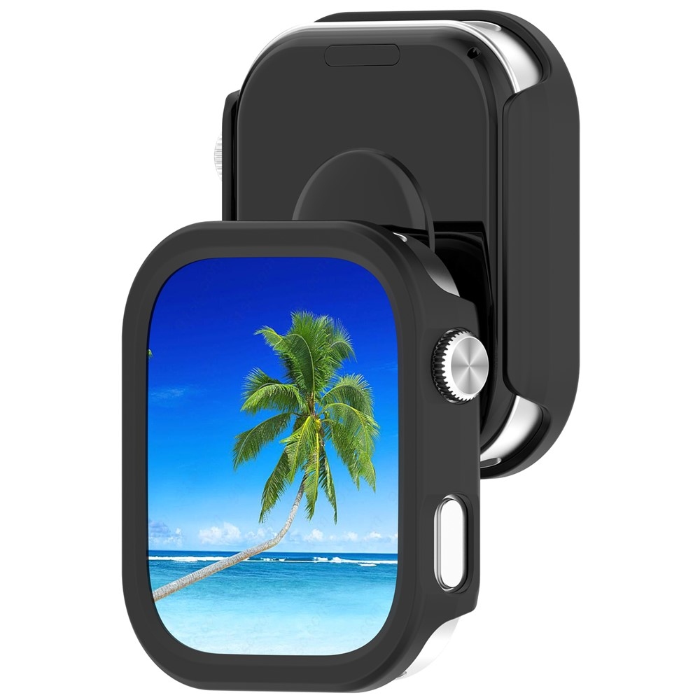 Half plastové nasadzovacie puzdro na Xiaomi Redmi Watch 6 - čierne