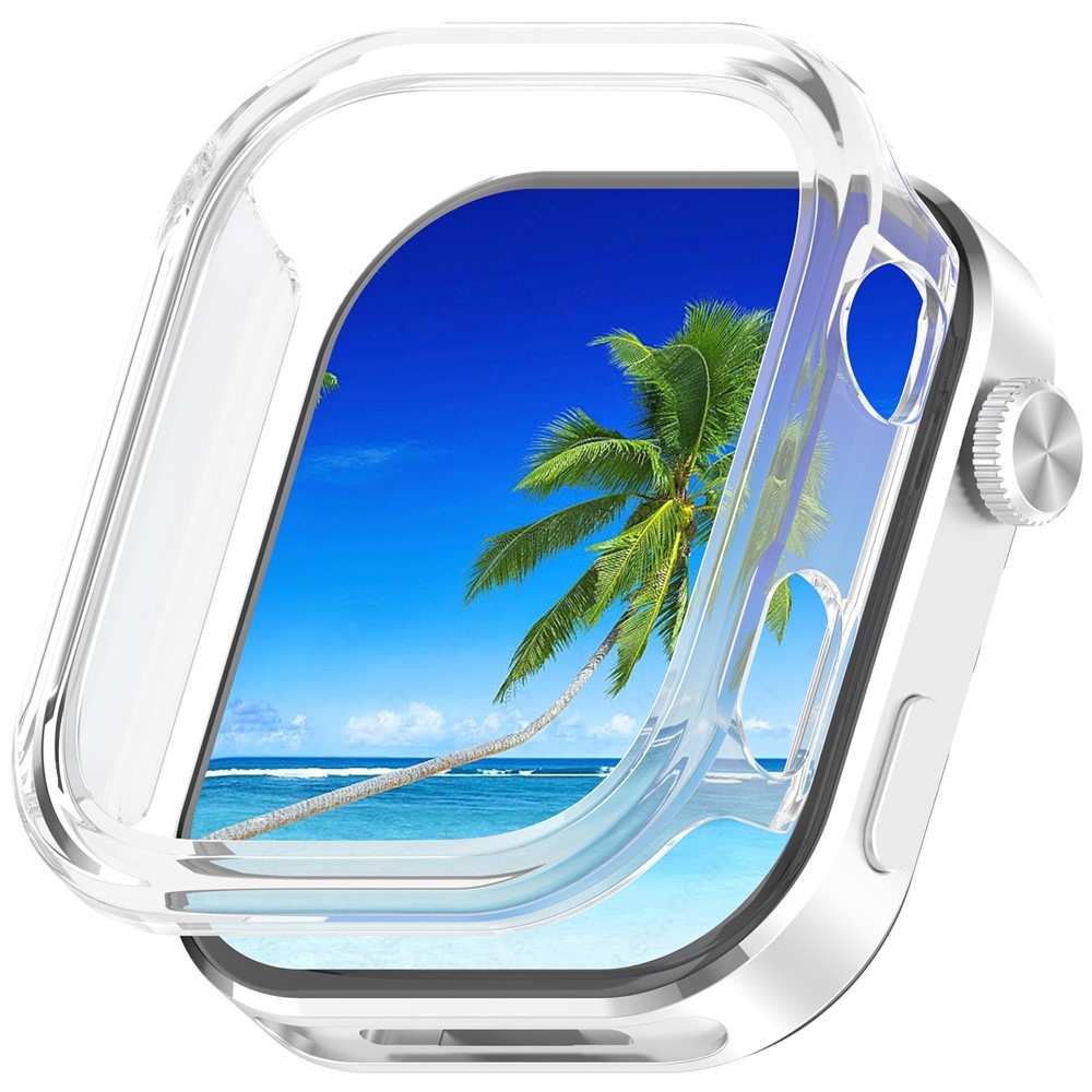 Half plastové nasadzovacie puzdro na Xiaomi Redmi Watch 6 - priehľadné
