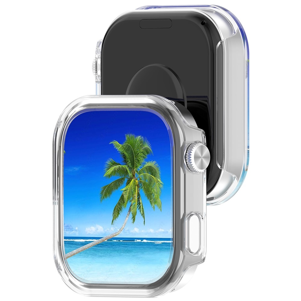 Half plastové nasadzovacie puzdro na Xiaomi Redmi Watch 6 - priehľadné