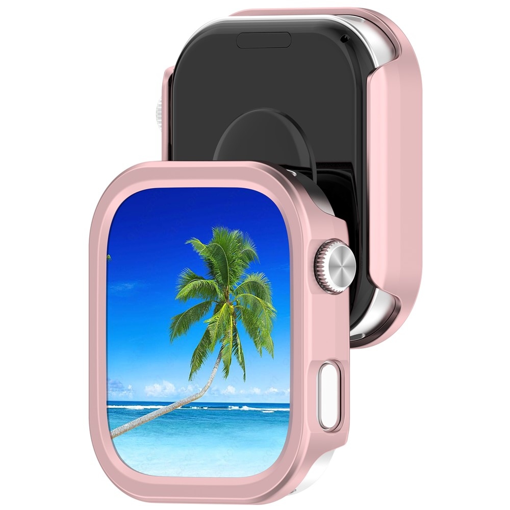 Half plastové nasadzovacie puzdro na Xiaomi Redmi Watch 6 - ružové