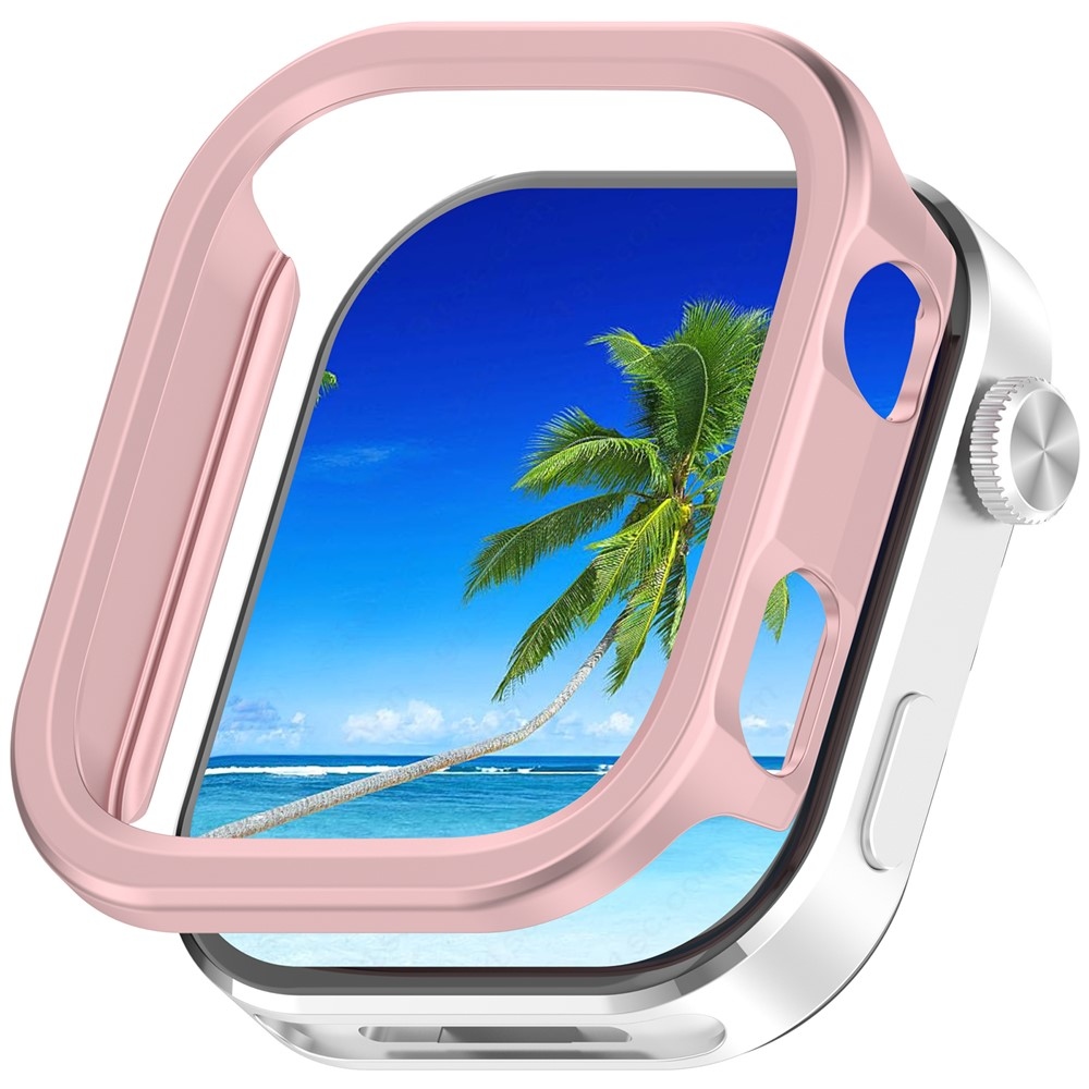 Half plastové nasadzovacie puzdro na Xiaomi Redmi Watch 6 - ružové