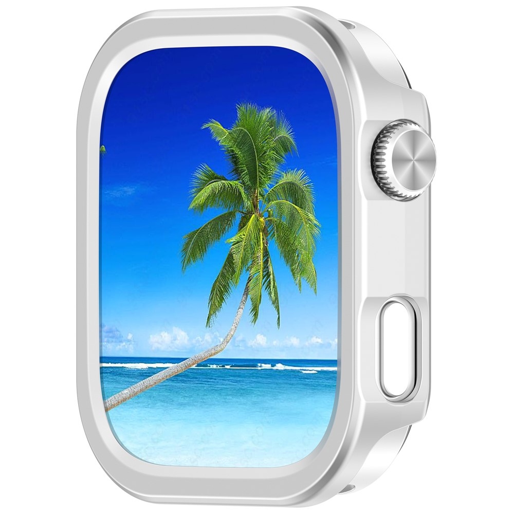 Half plastové nasadzovacie puzdro na Xiaomi Redmi Watch 6 - strieborné