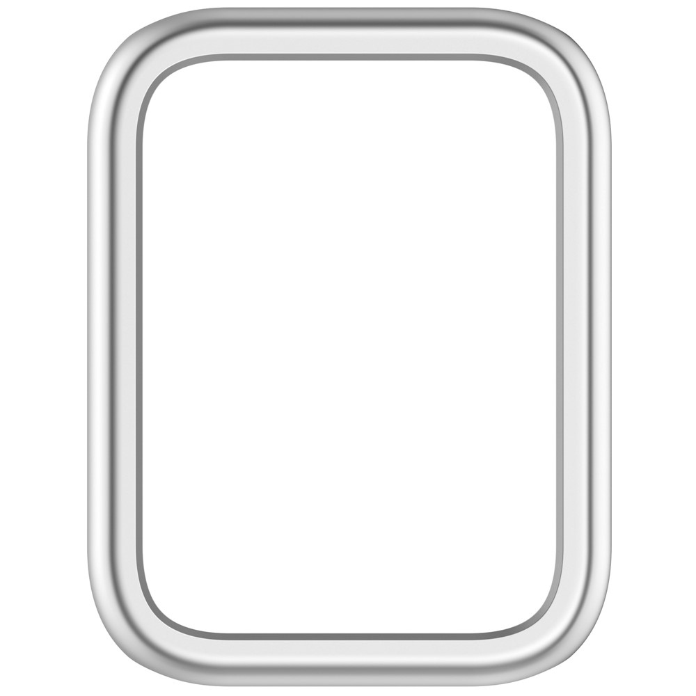 Half plastové nasadzovacie puzdro na Xiaomi Smart Band 10 Pro - strieborné