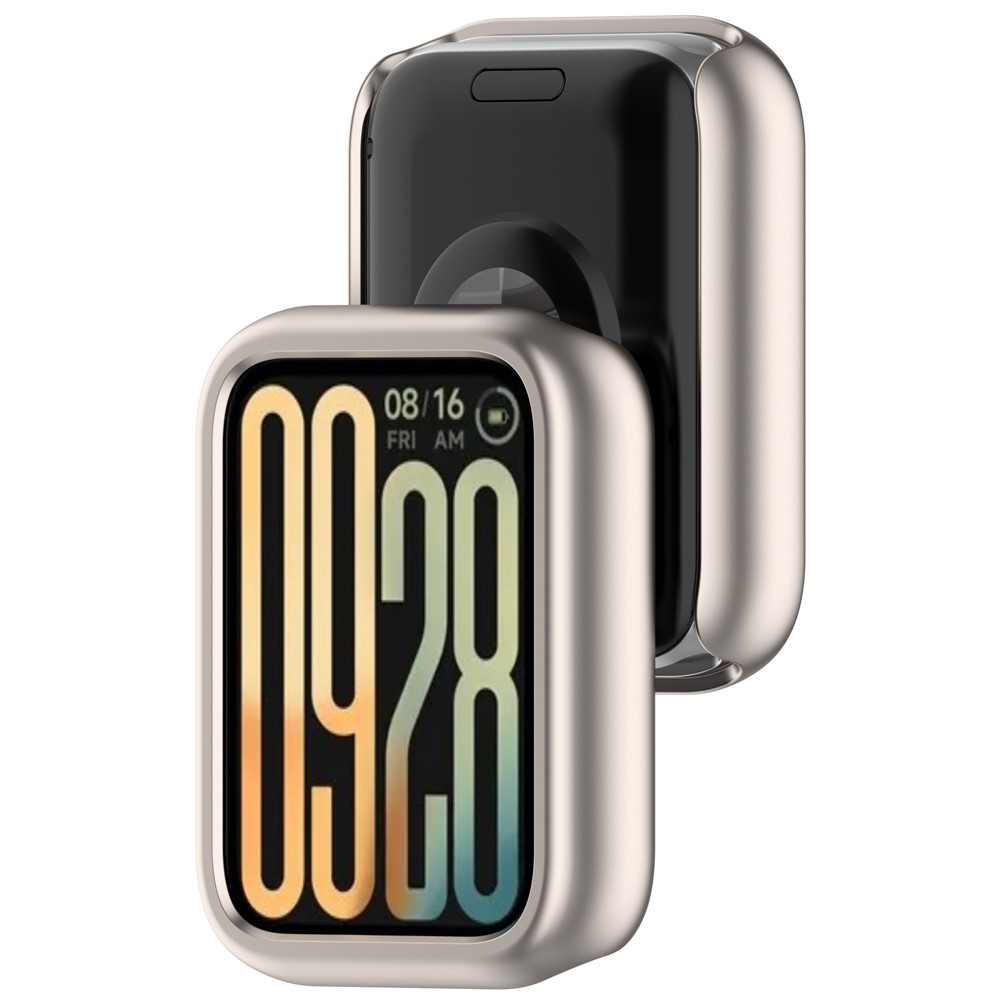 Half plastové nasadzovacie puzdro na Xiaomi Smart Band 9 Pro - béžové