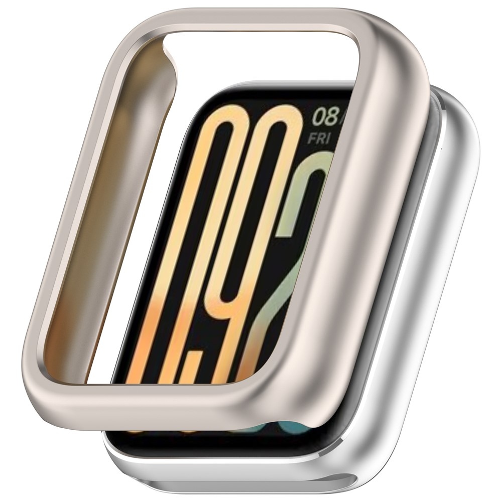Half plastové nasadzovacie puzdro na Xiaomi Smart Band 9 Pro - béžové