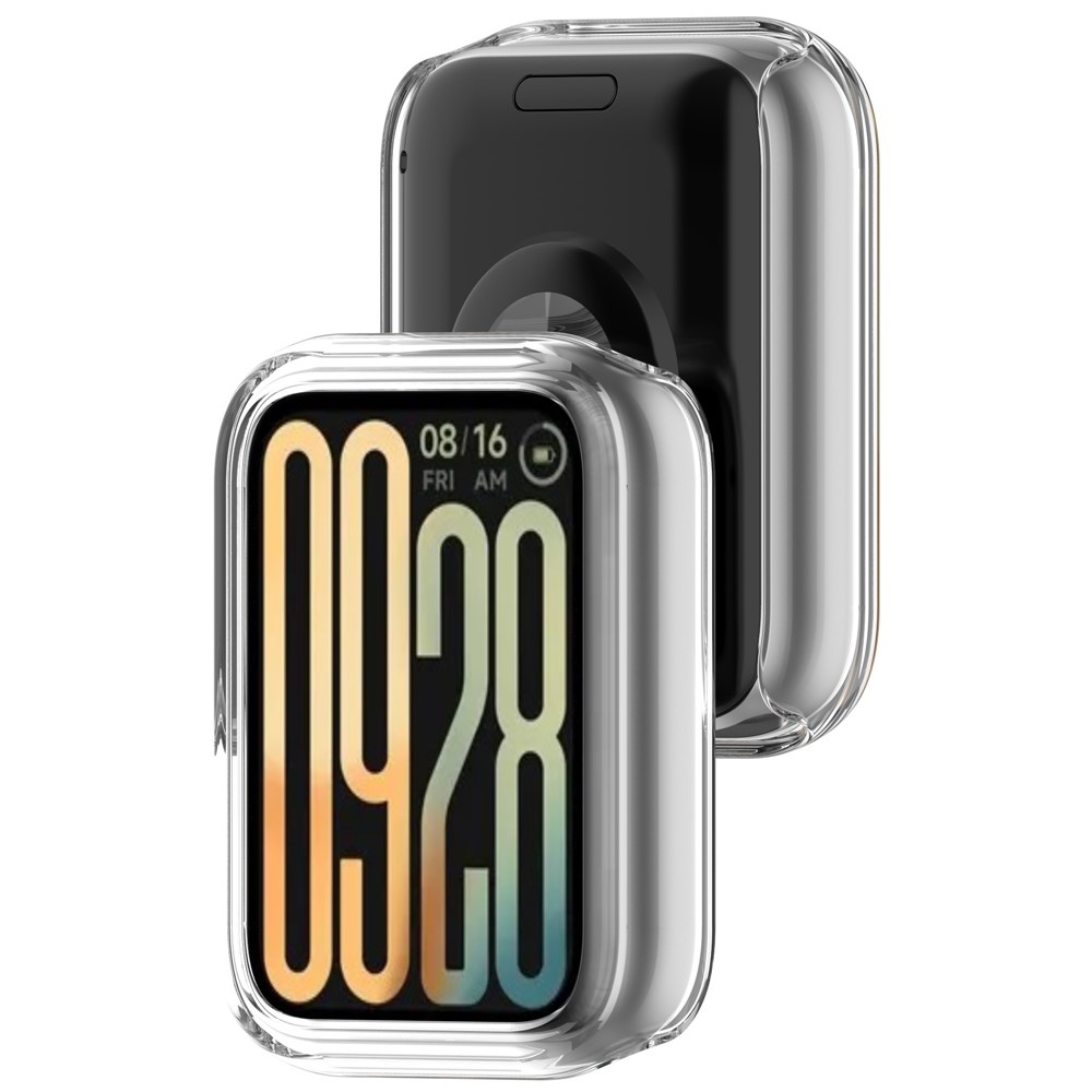 Half plastové nasadzovacie puzdro na Xiaomi Smart Band 9 Pro - priehľadné