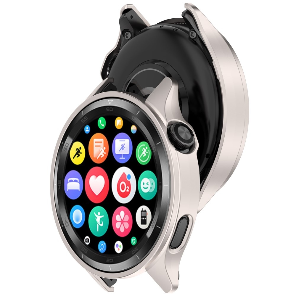 Half plastové nasadzovacie puzdro na Xiaomi Watch S4 47mm - béžové