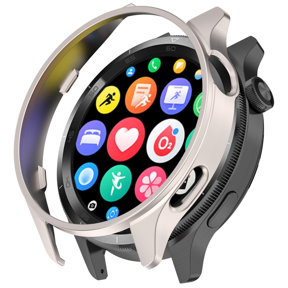 Half plastové nasadzovacie puzdro na Xiaomi Watch S4 47mm - béžové
