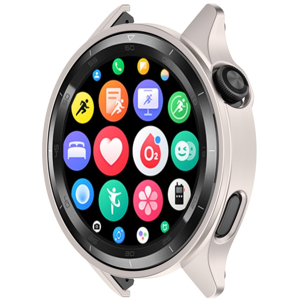 Half plastové nasadzovacie puzdro na Xiaomi Watch S4 47mm - béžové