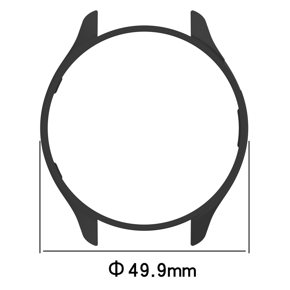 Half plastové nasadzovacie puzdro na Xiaomi Watch S4 47mm - čierne
