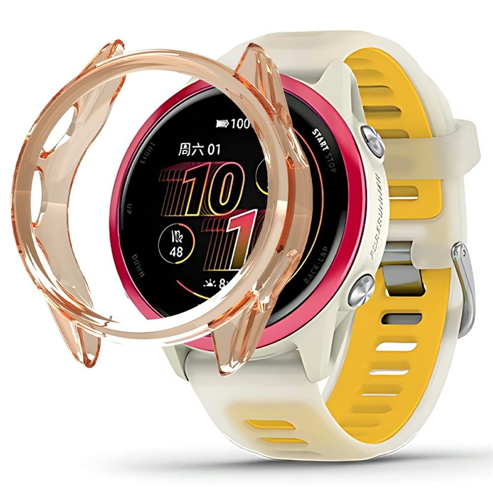 Halfe gélové nasadzovacie púzdro na Garmin Forerunner 570 42mm - oranžové