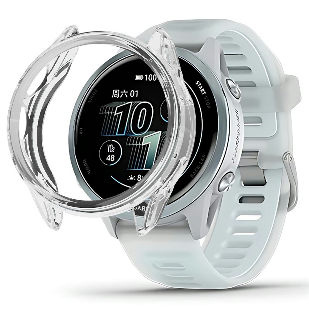 Halfe gélové nasadzovacie puzdro na Garmin Forerunner 570 42mm - priehľadné