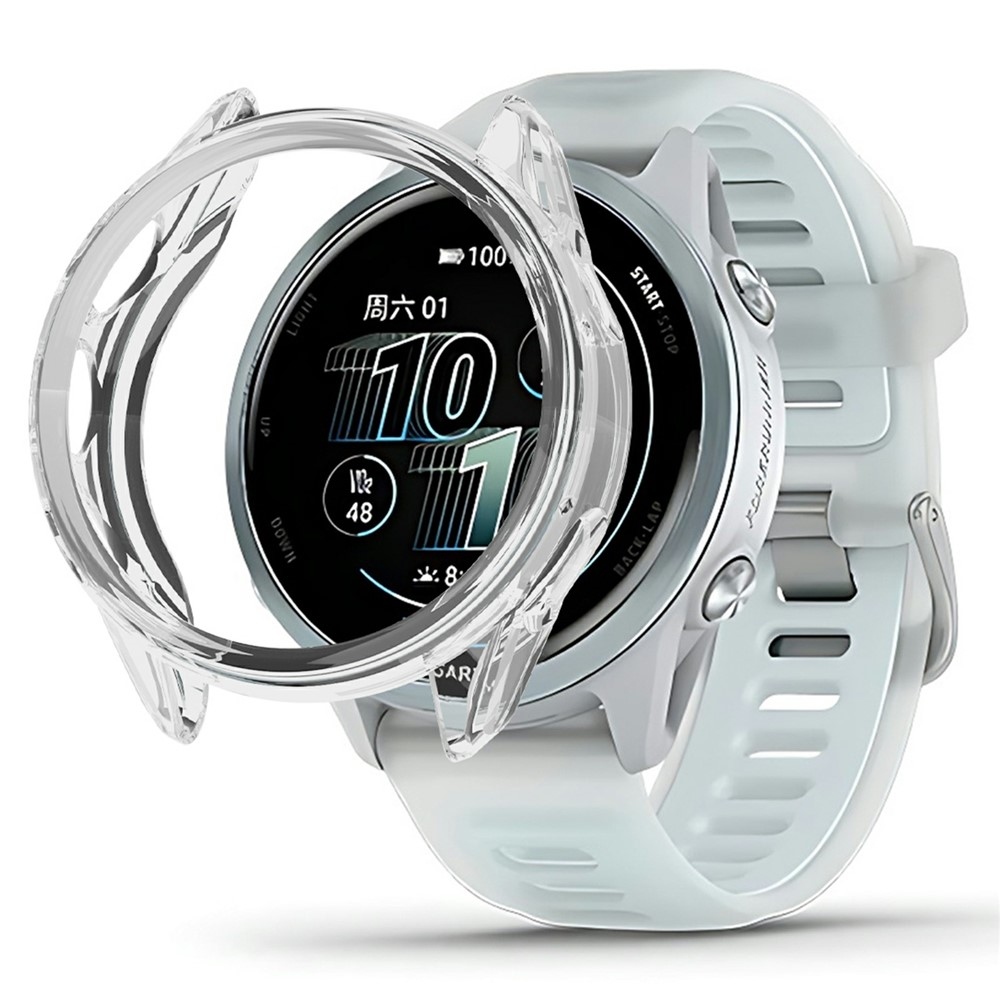 Halfe gélové nasadzovacie puzdro na Garmin Forerunner 570 47mm - priehľadné