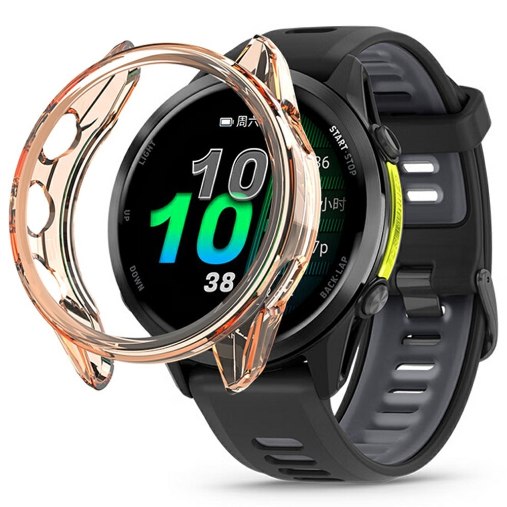 Halfe gélové nasadzovacie puzdro na Garmin Forerunner 970 - oranžové