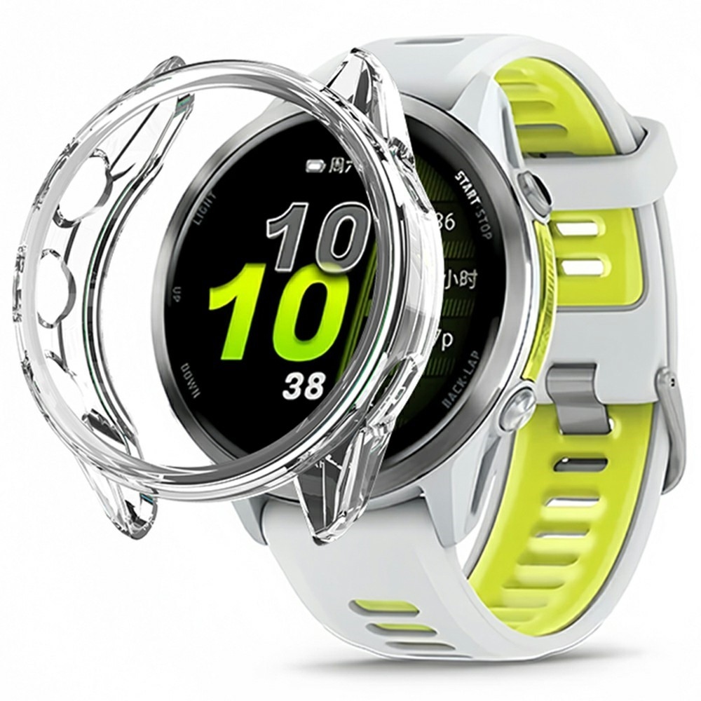 Halfe gélové nasadzovacie puzdro na Garmin Forerunner 970 - priehľadné