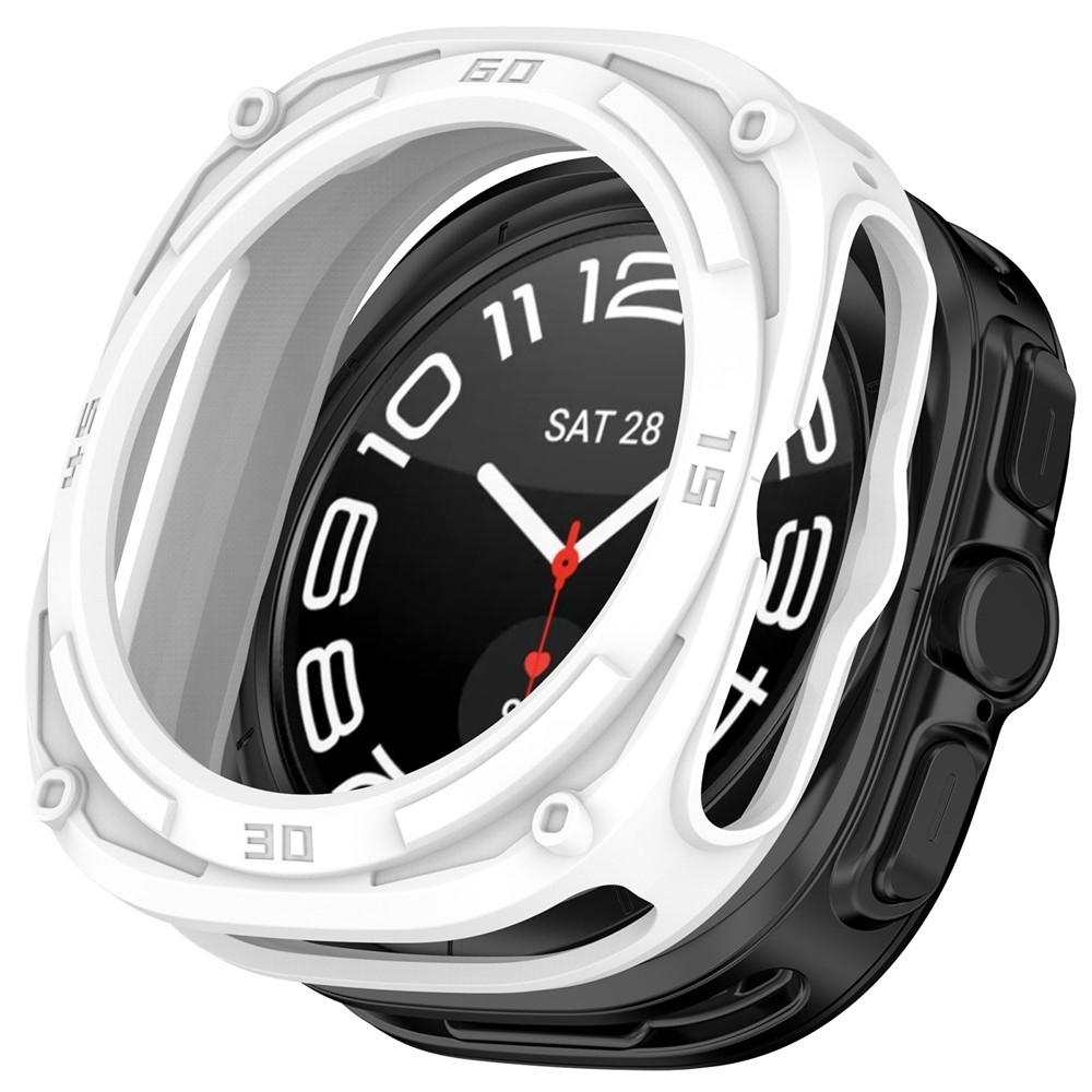 Halfe gélové nasadzovacie púzdro na Samsung Galaxy Watch Ultra2 47mm/Watch Ultra (2025) 47mm - biele