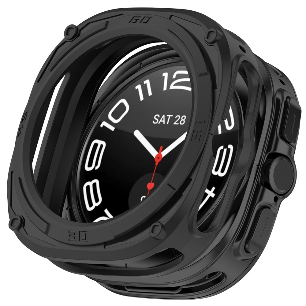 Halfe gélové nasadzovacie puzdro na Samsung Galaxy Watch Ultra2 47mm/Watch Ultra (2025) 47mm - čierne