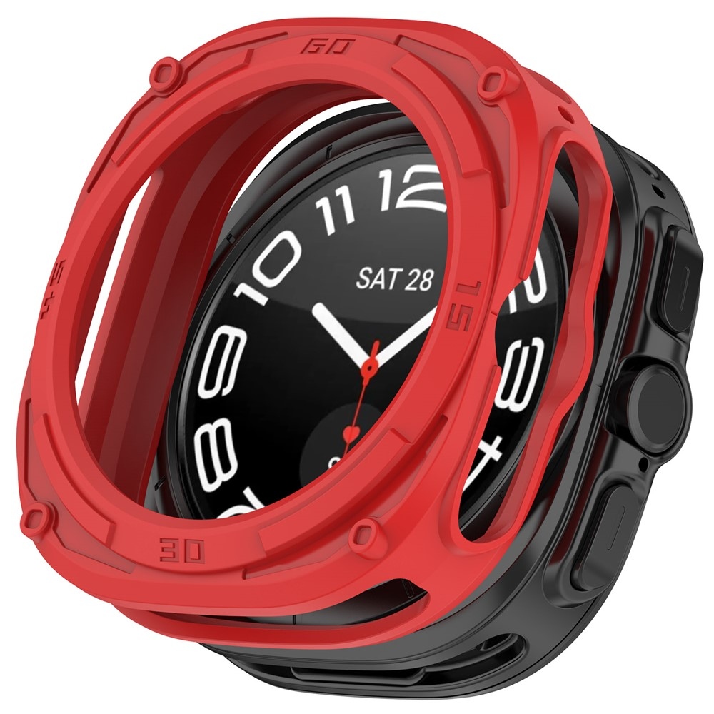 Halfe gélové nasadzovacie puzdro na Samsung Galaxy Watch Ultra2 47mm/Watch Ultra (2025) 47mm - červené