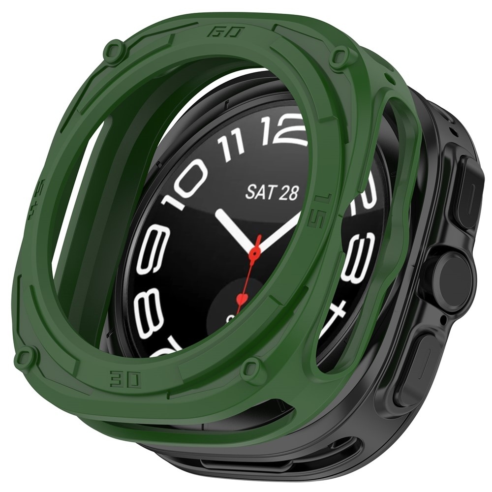 Halfe gélové nasadzovacie puzdro na Samsung Galaxy Watch Ultra2 47mm/Watch Ultra (2025) 47mm - zelené
