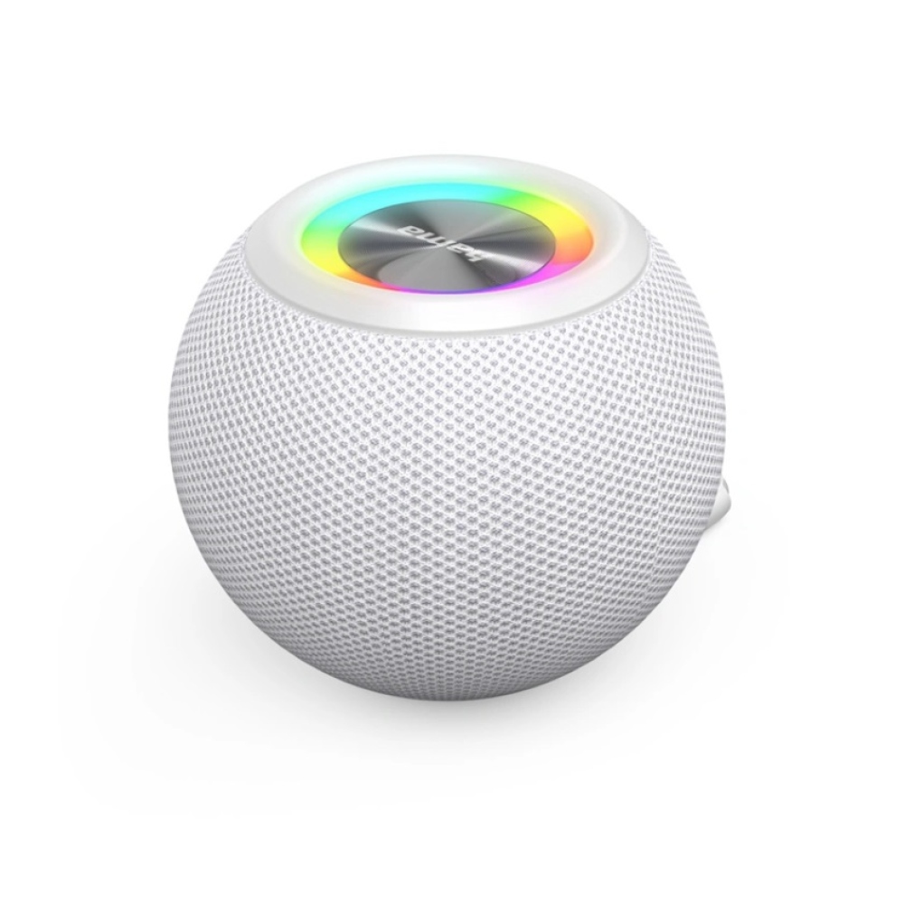 Hama Ball Bluetooth reproduktor 5 W, LED podsvietenie, USB-A, microSD slot - biely