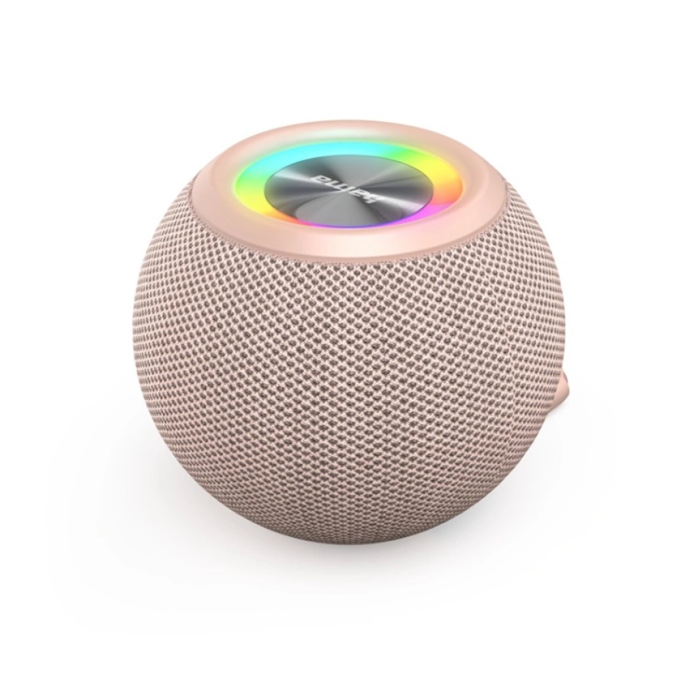 Hama Ball Bluetooth reproduktor 5 W, LED podsvietenie, USB-A, microSD slot - ružový