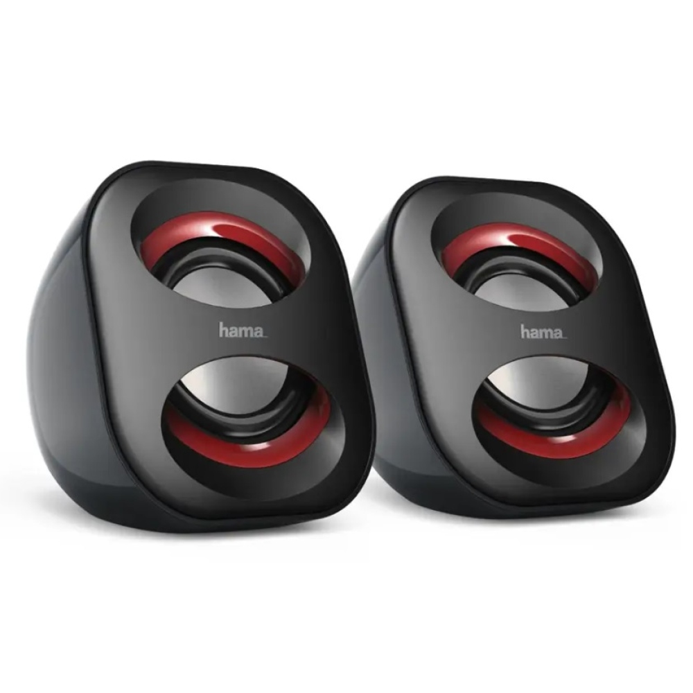 Hama reproduktory k notebooku Sonic Mobil 183 - čierne / červené