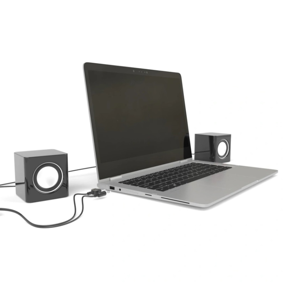 Hama reproduktory k notebooku Sonic Mobil 185 - čierne / strieborné