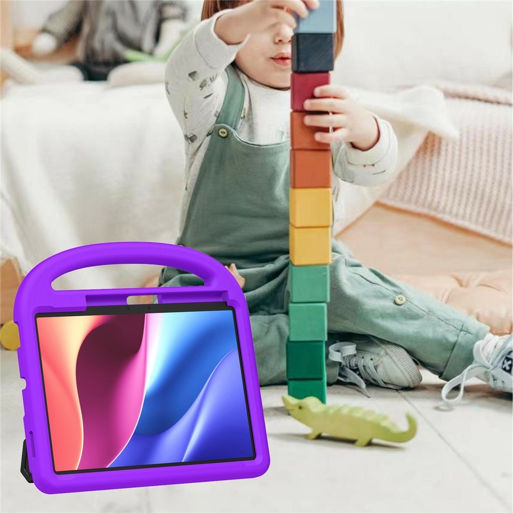 Handle EVA odolné púzdro s úchytom na tablet Xiaomi Pad 8/8 Pro/7/7 Pro - fialové