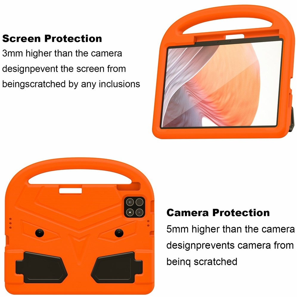 Handle EVA odolné púzdro s úchytom na tablet Xiaomi Pad 8/8 Pro/7/7 Pro - oranžové