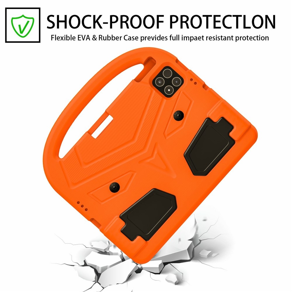Handle EVA odolné púzdro s úchytom na tablet Xiaomi Pad 8/8 Pro/7/7 Pro - oranžové