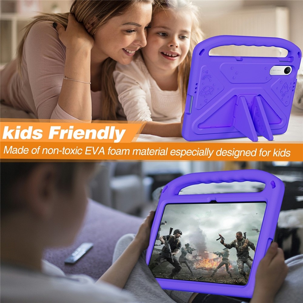 Handle EVA odolné púzdro s úchytom na tablet Xiaomi Redmi Pad 2 9.7 - fialové