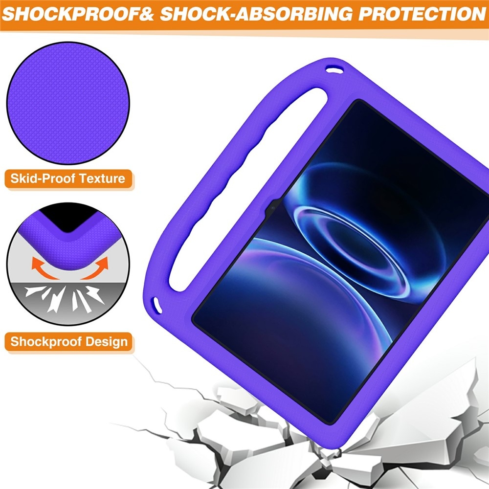 Handle EVA odolné púzdro s úchytom na tablet Xiaomi Redmi Pad 2 9.7 - fialové