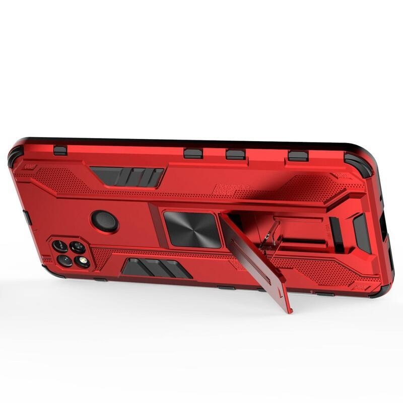 Hard odolný hybridný kryt na Xiaomi Redmi 10A - červený