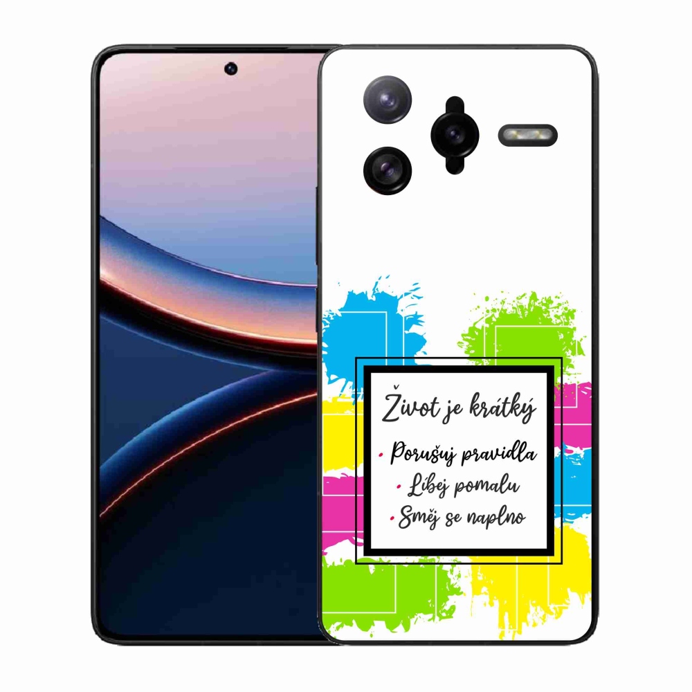 Gélový kryt mmCase na Xiaomi Poco F7 Ultra - citát 5 biele pozadie
