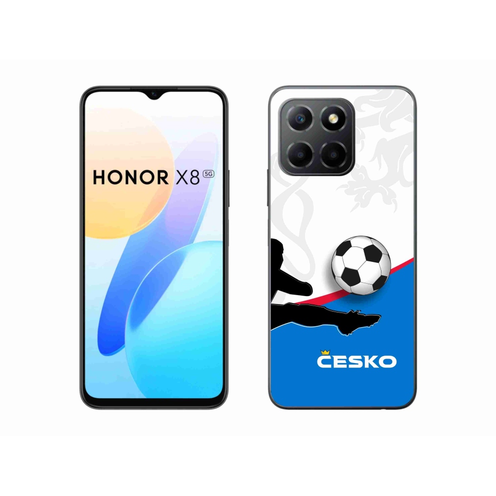 Gélový kryt mmCase na Honor X8 5G/Honor 70 Lite 5G - futbal Česko 3