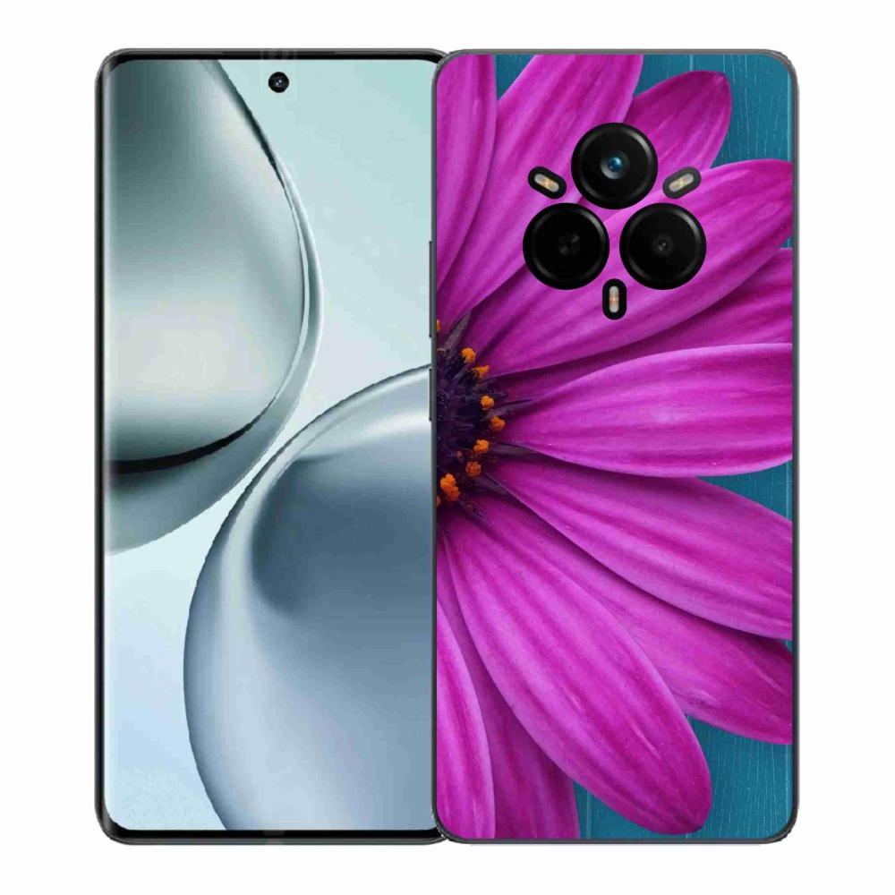 Gélový kryt mmCase na Realme 14 Pro+ 5G - fialová margaréta